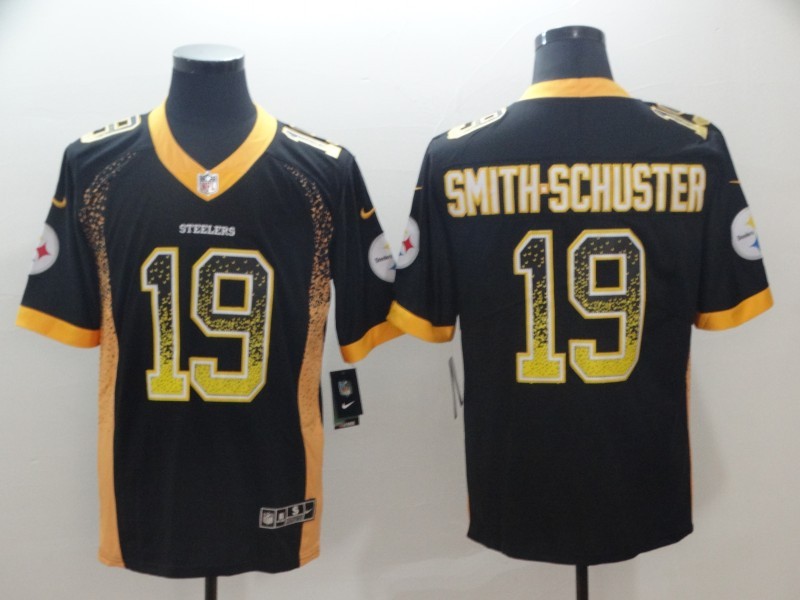 Men's Pittsburgh Steelers JuJu Smith-Schuster #19 Black Authentic Jersey